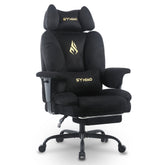 Ergonomische Bureaustoel - Office Chair - Gamestoel - Volwassenen - Zwart - SYMINO