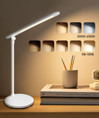 Bureaulamp - Tafellamp - Tafellamp slaapkamer - Wit - Aigostar