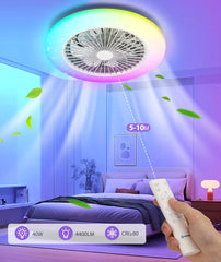 Plafondventilator met verlichting - Plafondlamp met ventilator - Dimbaar - Ø50cm - Aigostar