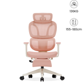 Ergonomische Bureaustoel - Office Chair - Gamestoel - Volwassenen - Roze - BS5P-F2 - FLEXISPOT