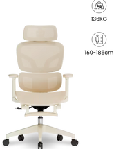 Ergonomische Bureaustoel - Office Chair - Gamestoel - Volwassenen - Beige - BS5W MESH - FLEXISPOT