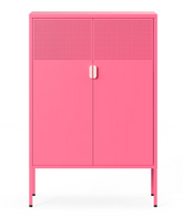Archiefkast - Kantoorkast - Metalen kast met deuren - Roze - CB10 - FLEXISPOT