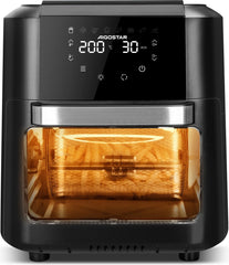 Airfryer oven XXL - heteluchtfriteuse - 12L - 1700W - Zwart - Aigostar
