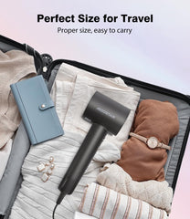 Fohn - Haardroger - Föhn met diffuser - 1600W - Zwart - Aigostar •