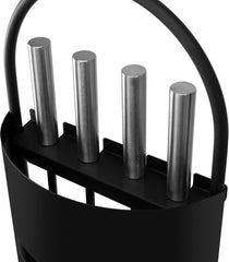 KESSER® Haardset 5-delig - Haardstel - Zwart