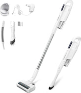 Steelstofzuiger - Stofzuiger Zonder zak - Draadloos - 150W - Wit - Aigostar •