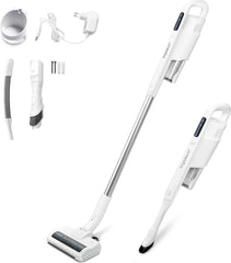 Steelstofzuiger - Stofzuiger Zonder zak - Draadloos - 150W - Wit - Aigostar •