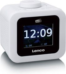 Lenco CR-620WH - Wekkerradio met DAB - Alarmfunctie - Wit