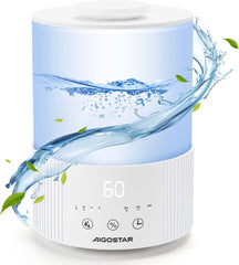 Luchtbevochtiger slaapkamer - Humidifier - 2,5L - Wit - Aigostar •