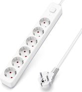 Stekkerdoos - Verlengsnoer - Verlengkabel - 1,5M - Wit - Aigostar