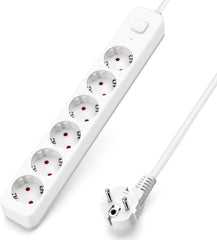 Stekkerdoos - Verlengsnoer - Verlengkabel - 1,5M - Wit - Aigostar