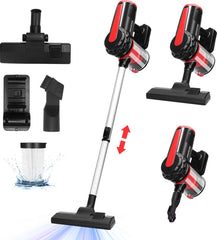 Steelstofzuiger - Stofzuiger Zonder zak - 6 Meter Kabel - 600W - Zwart - Aigostar