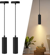 Hanglamp Industrieel - GU10 Fitting - 2 stuks - Zwart - Aigostar