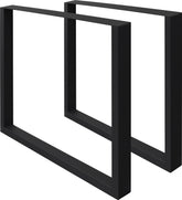 Tafelpoten - Metaal - 60x72 cm - Zwart - ECD Germany