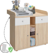 Ladekast voor babykamer - Baby kast - Babycommode - 90x69x92 cm - Infantastic