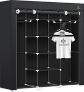 KESSER® Kledingkast - Opvouwbaar - 150x45x175cm - Zwart