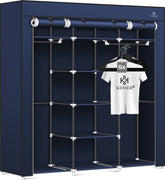 KESSER® Kledingkast - Opvouwbaar - 150x45x175cm - Marineblauw
