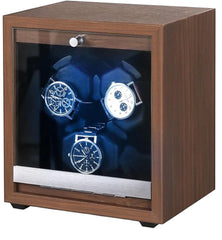 Watchwinder Hout - Horloge doos - Horloge winder - Bruin - Olvy