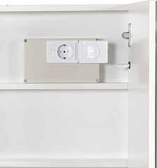 Badkamerspiegel met verlichting - Spiegelkast - 65x65 cm - Aquamarin