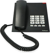 Profoon TX-310 Bureautelefoon - Klassiek desk model met waarschuwingslamp - Zwart •