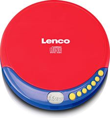 Lenco CD-021KIDS - Draagbare Discman voor Kinderen met Hoofdtelefoon en oplaadbare Batterijen •