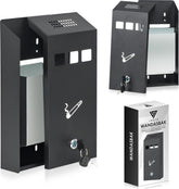 Vesto® Wandasbak - Asbak voor buiten – Rookpaal – Buitenasbak – Grote Asbak – Muurasbak – Stormasbak – Peukenzuil - Ideaal voor Terras & Bedrijf •