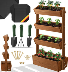 KESSER® Verticale Plantenbakken - Kweekbak - Plantenbak - Bruin