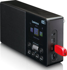 Lenco PIR-510BK - Internet, DAB+ FM draagbare Radio - Zwart •