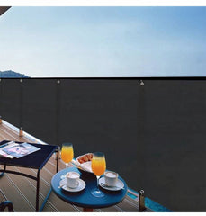 Balkonscherm - Zichtdoek - Balkondoek - 1x4m - Antraciet
