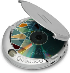 Lenco CD-201SI Discman - Draagbare CD-MP3 Speler met Anti-Shock bescherming - Zilver •