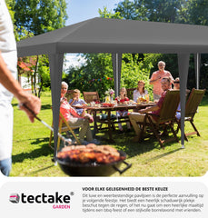 Partytent - 3x6m - Paviljoen - Grijs - Tectake •