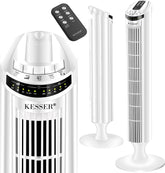 KESSER® Torenventilator - Fluisterstil - Oscillatie - Wit