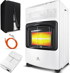 KESSER® Gaskachel Keramisch - 4200W - Terrasverwarmer - Wit