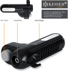 KESSER® Campingdouche - Tuindouche - Mobiele douche - Zwart