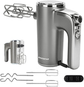 Handmixer - 5 Snelheden met Turbo - RVS Deeghaken & Gardes - 400W - Aigostar