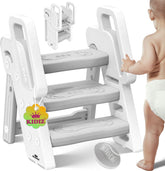 KIDIZ® Opvouwbare leertoren vanaf 18 maanden tot 6 jaar - Wit