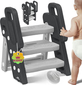 Opvouwbare leertoren vanaf 18 maanden tot 6 jaar - Antraciet - KIDIZ®