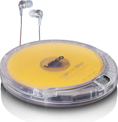 Lenco CD-012TR Discman - Draagbare CD Speler met Oordopjes - Transparant •