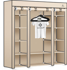 KESSER® Kledingkast - Opvouwbaar - 150x45x175cm - Beige