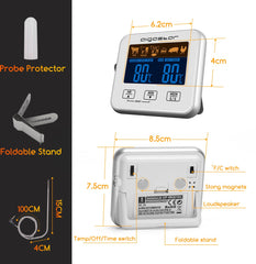 Aigostar 2-in-1 Thermometer - 0-250 Celcius - Wit