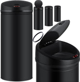 Prullenbak met sensor - Afvalbak - Vuilnisbak - 40 Liter - Zwart - KESSER®