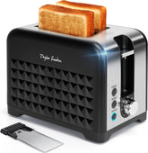 Broodrooster - Toaster - 2 sleuven - 930W - Zwart