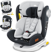 KIDIZ® Autostoeltje Isofix - 360° draaibaar - Antraciet