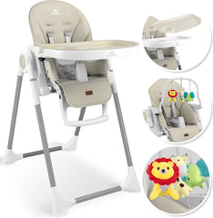 KIDIZ® 3in1 kinderstoel - Babystoel - Verstelbaar - Beige