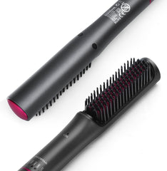 Stijltang - Stijlborstel - 2 in 1 - Zwart - Aigostar