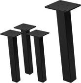 Tafelpoten - Metaal - Set van 4 - 30 cm - Zwart - ML-Design