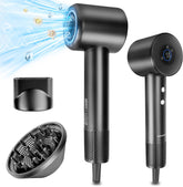 Fohn - Haardroger - Föhn met diffuser - 1600W - Zwart - Aigostar