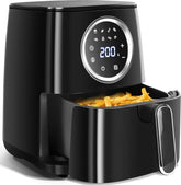 Airfryer - heteluchtfriteuse - 4.2L - 1400W - Zwart •