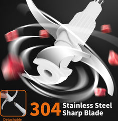 Hakmolen elektrisch - 1,8L - Met RVS Kom - 500W - Aigostar •