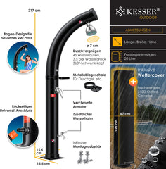 KESSER® Buitendouche - Tuindouche - Solar - 20L - Zwart